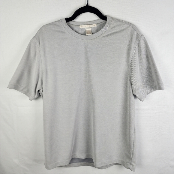 Perry Ellis Thick Short Sleeved Gray Top Size Medium - Picture 1 of 6